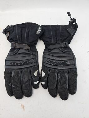 Rocket Black Men's Winter Motorcycle Gloves